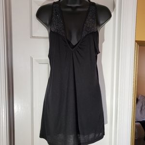 Sexy Black Bling top Tank Old Navy